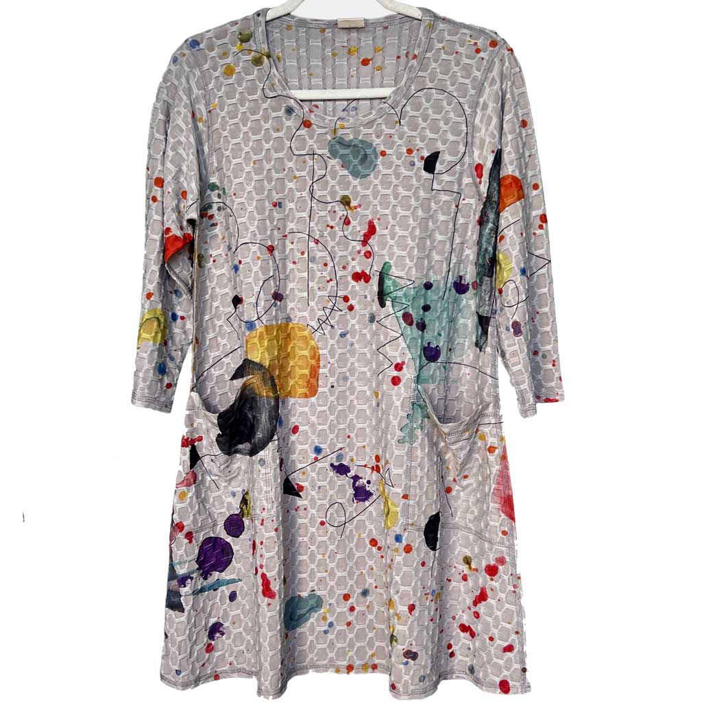 ET'Lois Abstract Two Pocket Dress