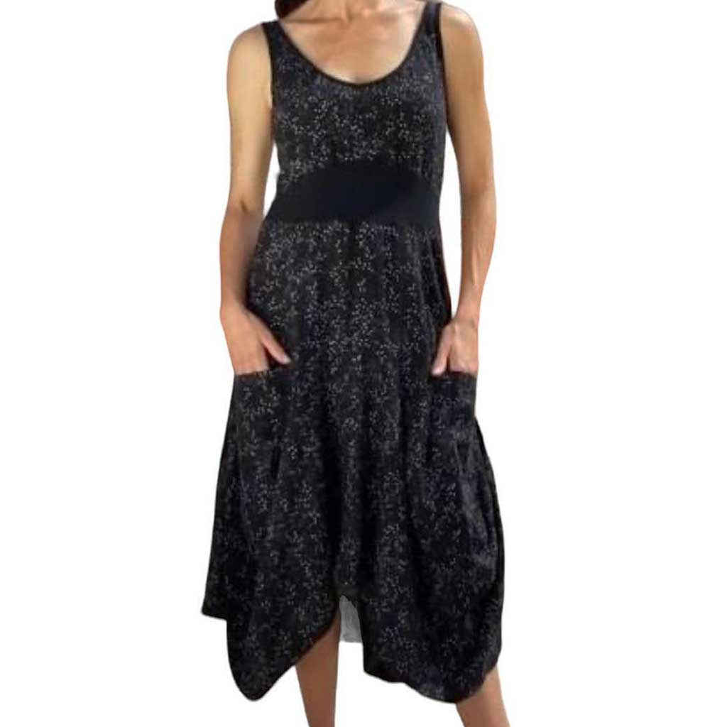 Inizio Magic Black Splash Pocket Dress