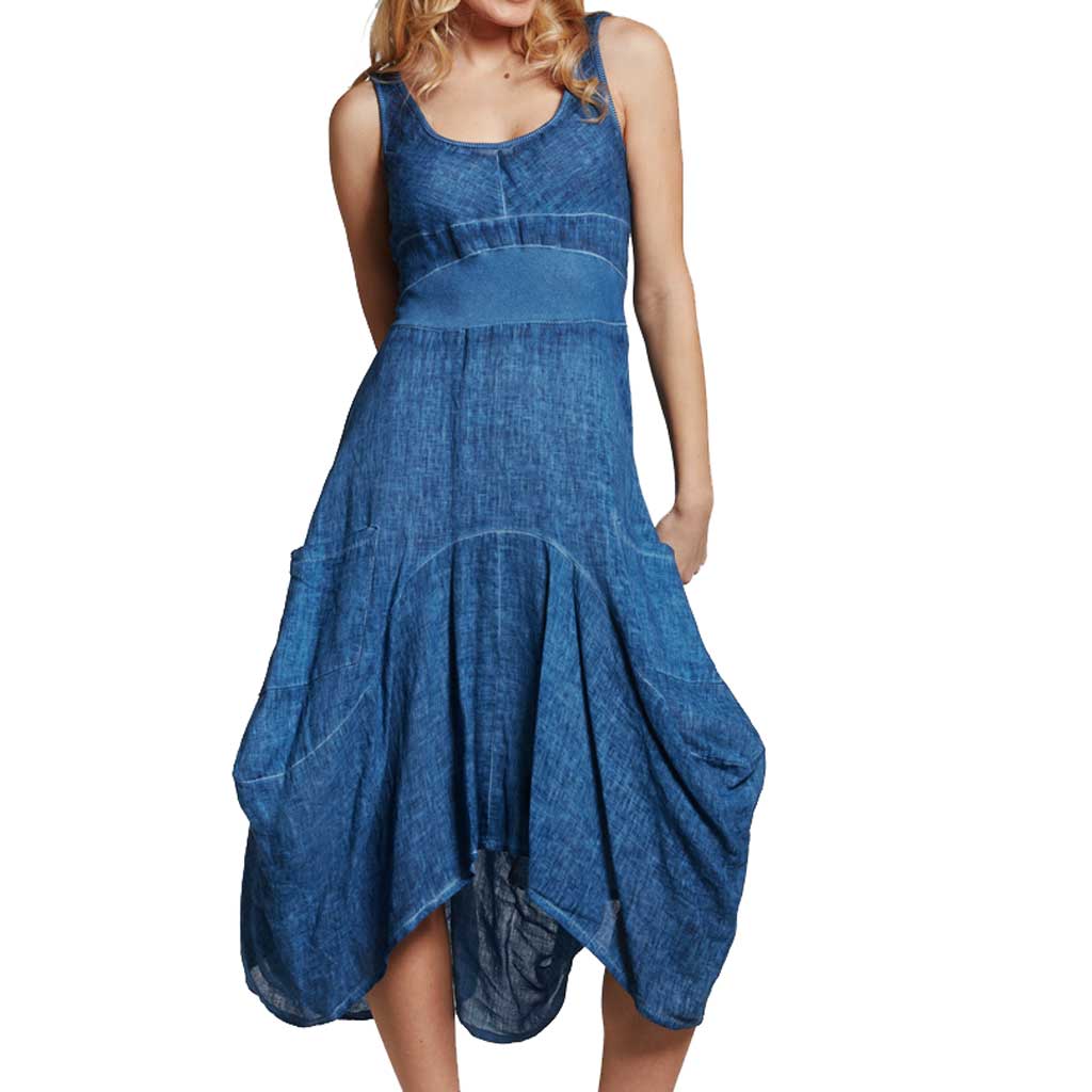 Inizio Magic Denim Pocket Dress