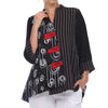 Moonlight Black Swirls Stripes Jacket