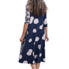 Alembika Spot Swing Navy Dress