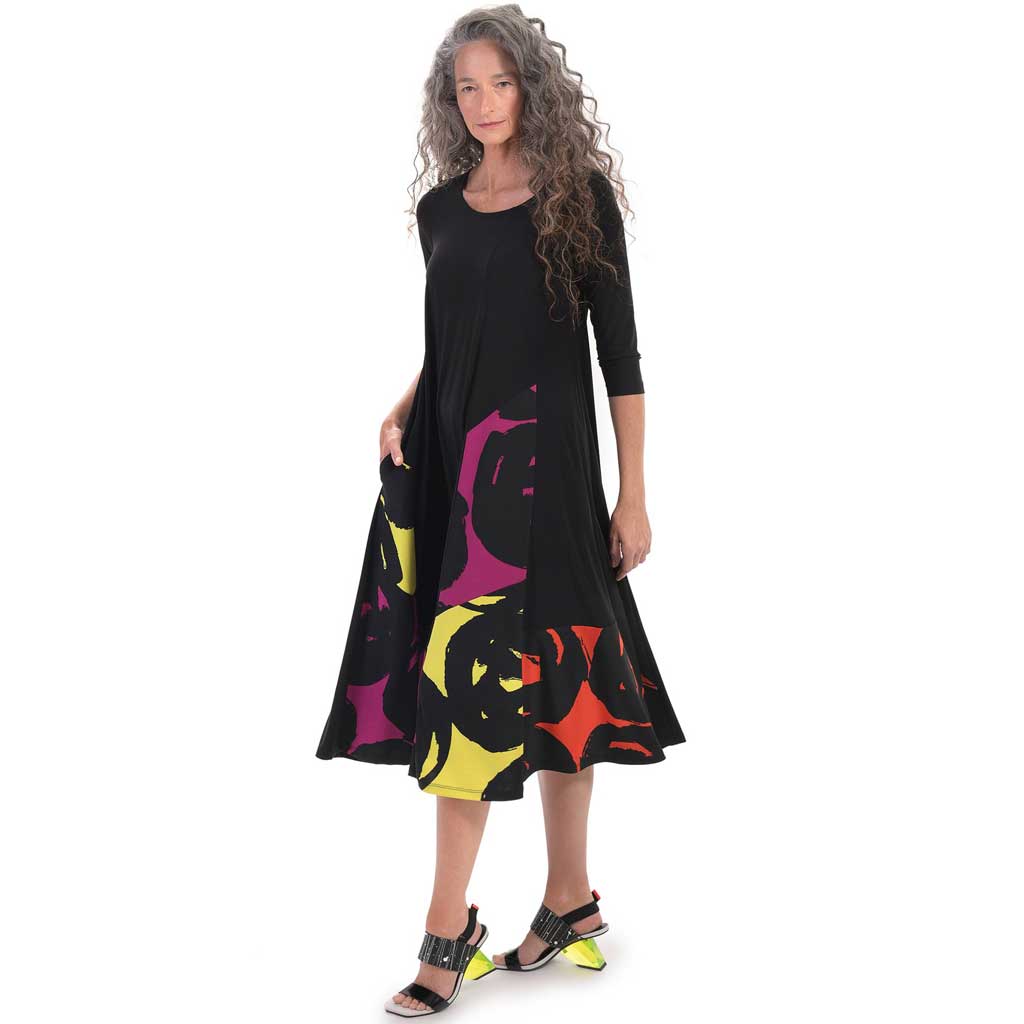 Alembika Art Print Swing Dress