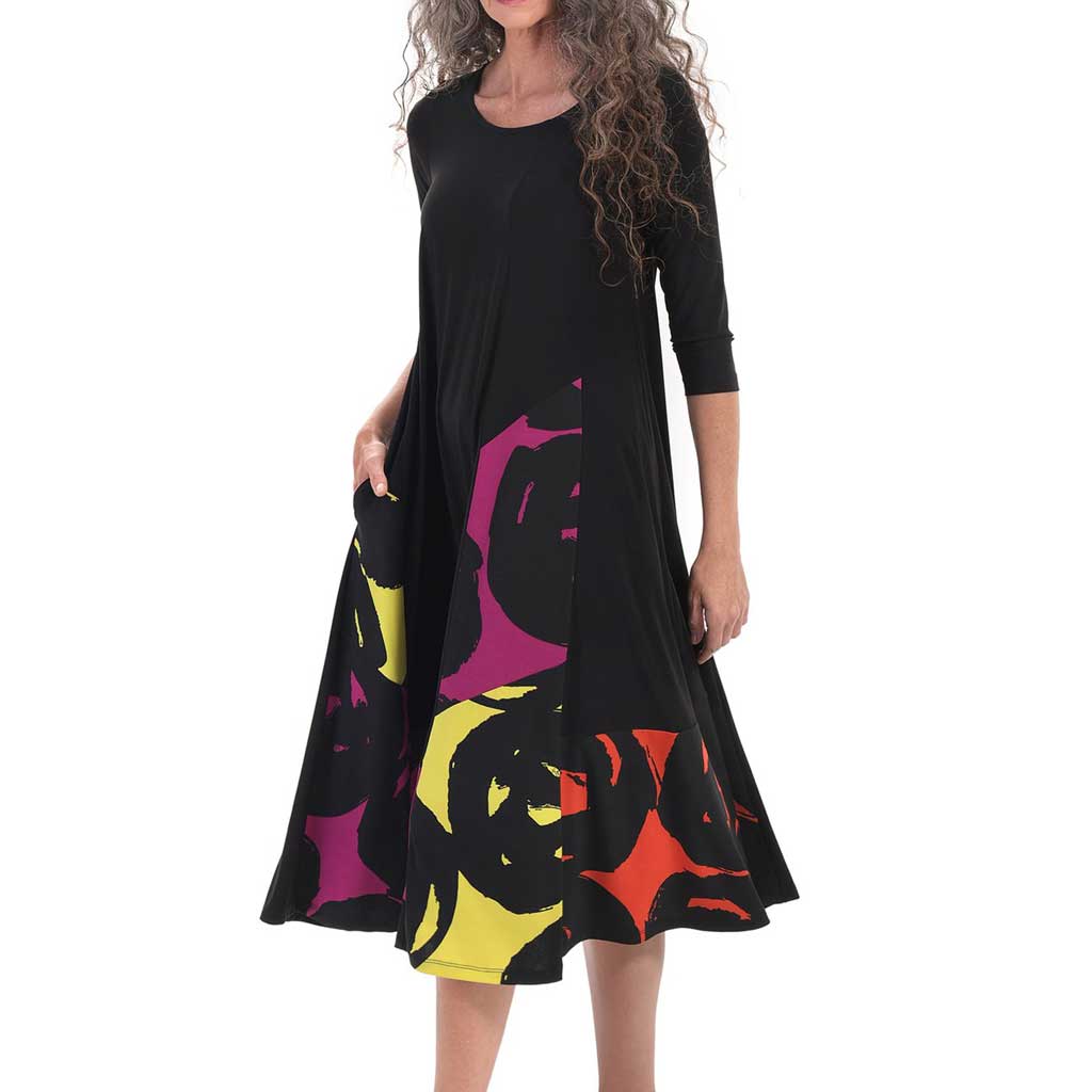 Alembika Art Print Swing Dress