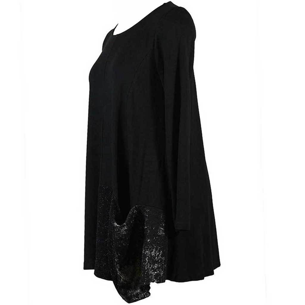 Alembika Black Drama Tunic