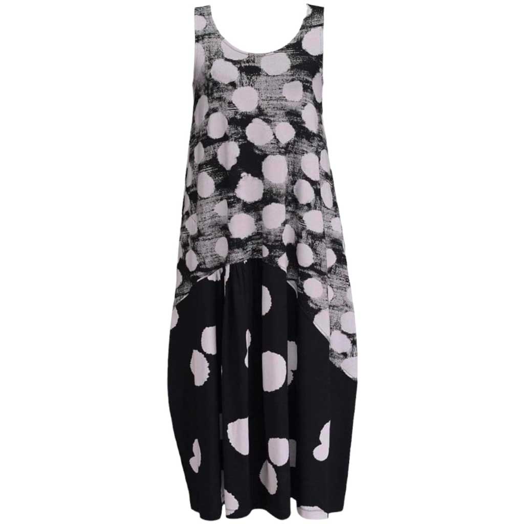 Alembika Cloud Tank Black Dress