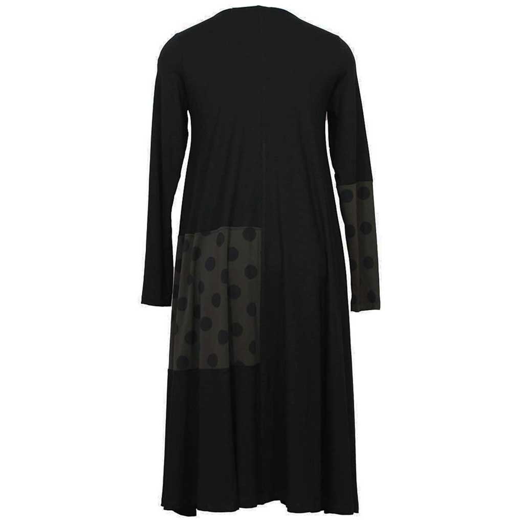 Alembika Line Black Brown Dress - Simply Bella
