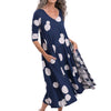 Alembika Spot Swing Navy Dress