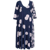 Alembika Spot Swing Navy Dress