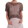 BK Moda Crochet Short Sleeve Top
