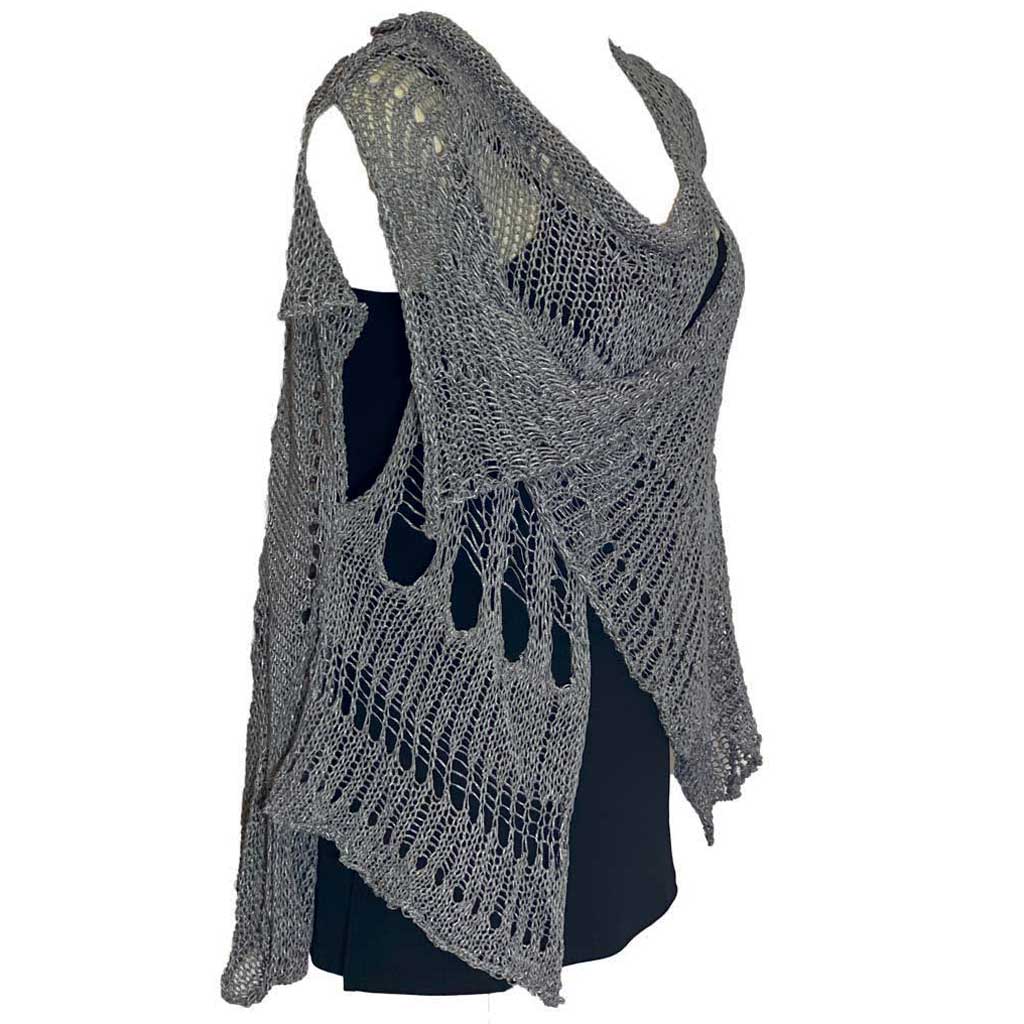 BK Moda Distressed Vest Gray