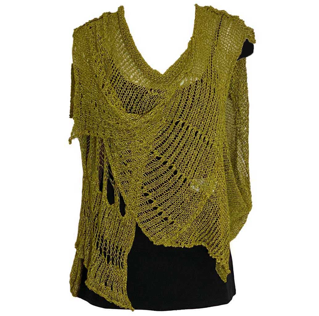BK Moda Distressed Vest Mustard