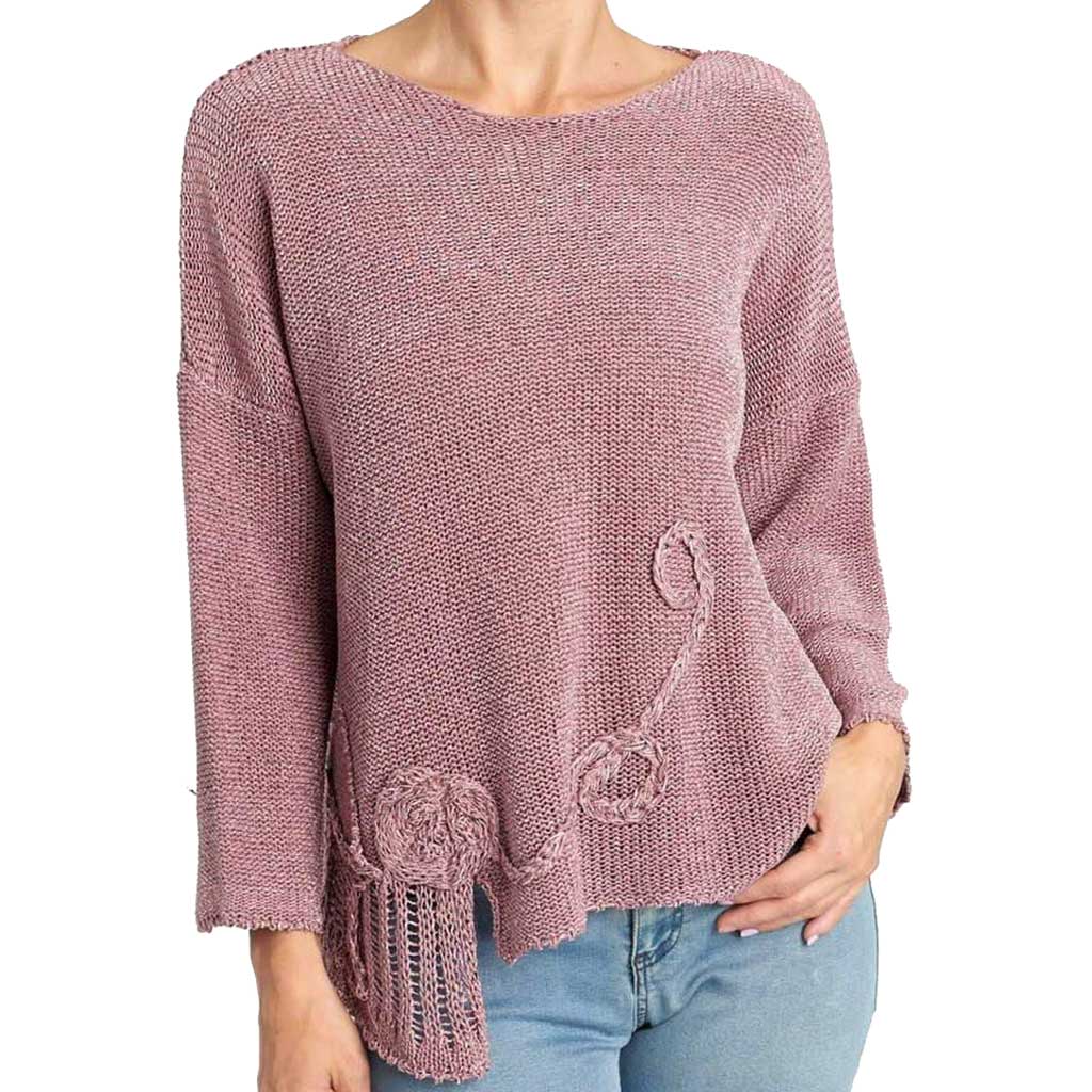 BK Moda Dusty Plum Sweater