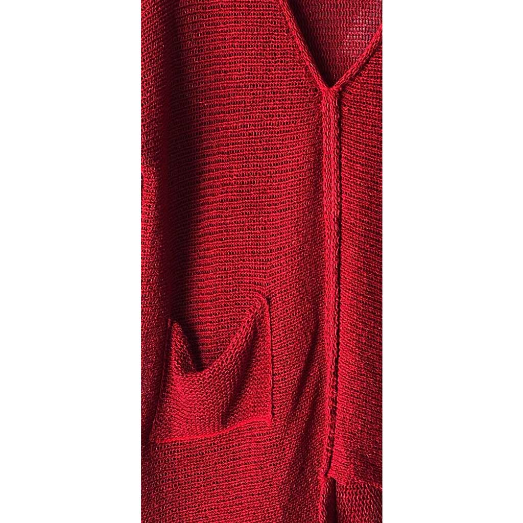 BK Moda V-Neck Sweater Red