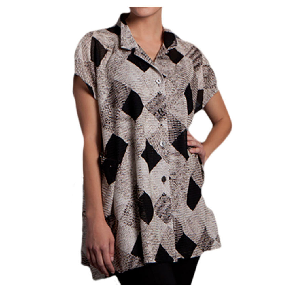 Damee Argyle Vest - Simply Bella 