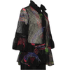 Damee Textured Strokes Mesh Jacket