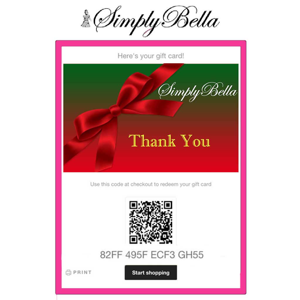 Thank You Gift Card