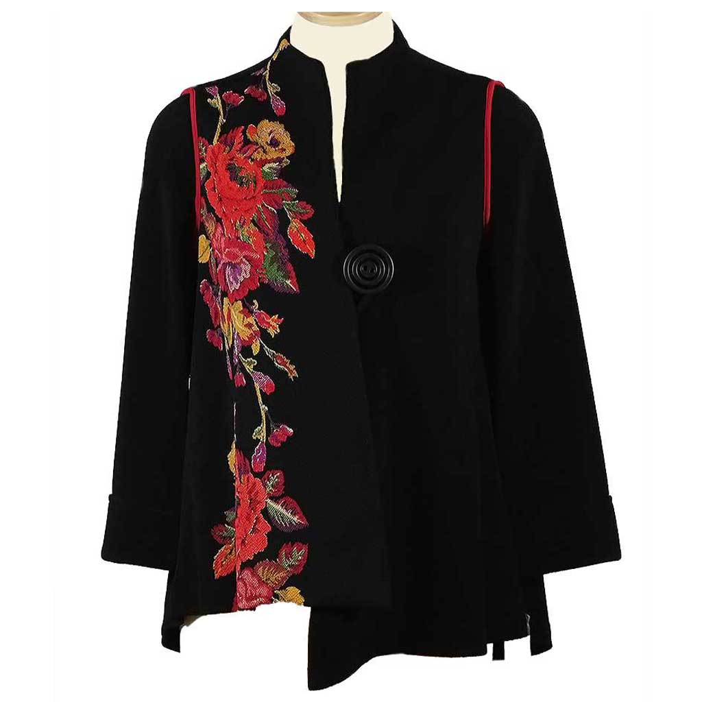 IC Collection Floral Print Jacket - Simply Bella