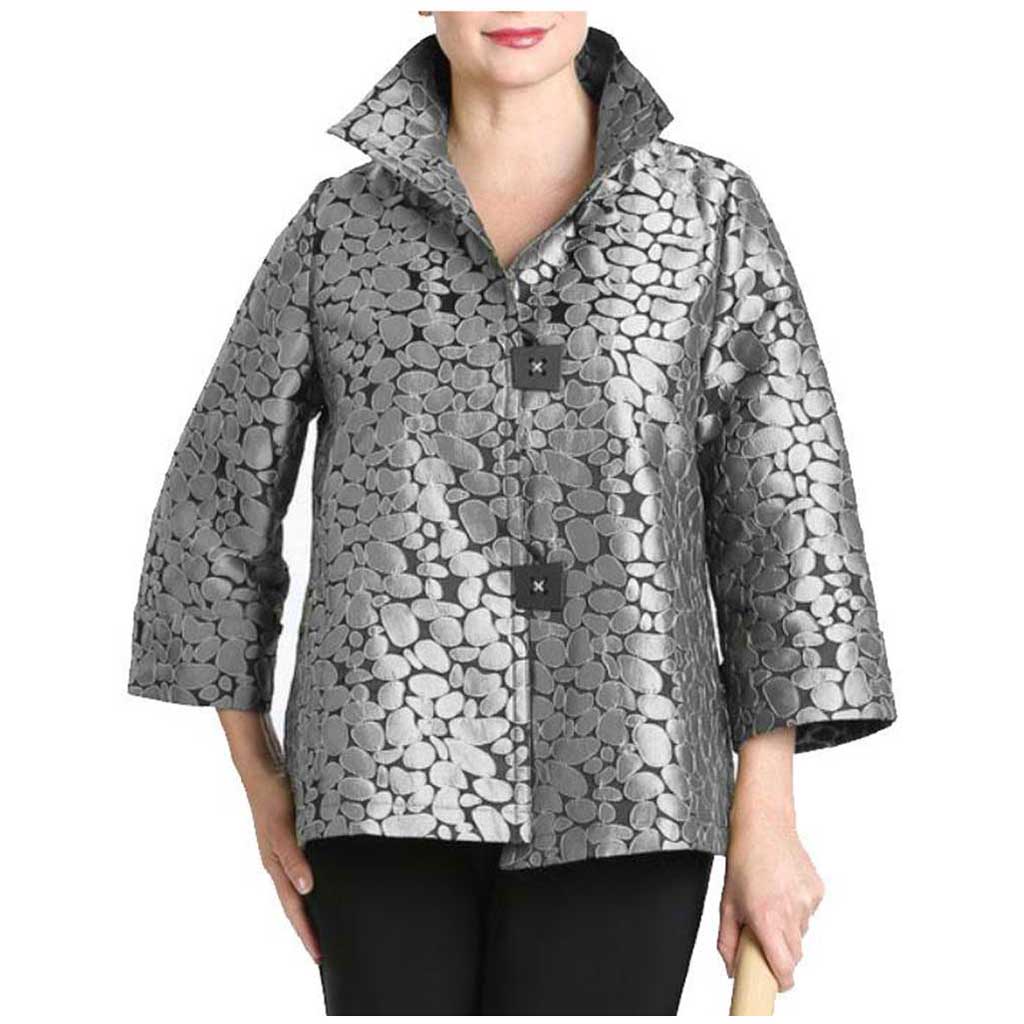 IC Collection Jacquard Jacket - Simply Bella