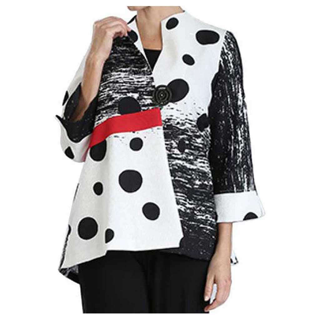 IC Collection Polka Dot Jacket - Simply Bella
