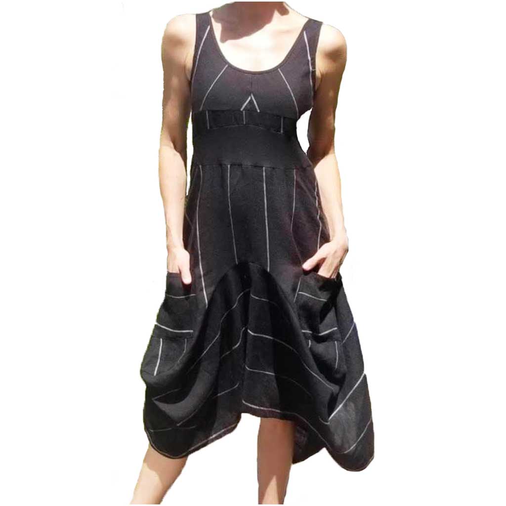 Inizio Magic Black Pocket Dress