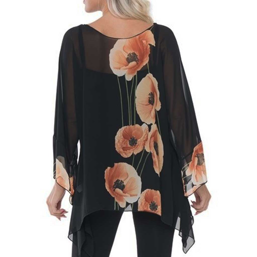 Lior Paris Sheer Poppy Top