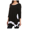 SB Collection Hem Tunic BK WT - Simply Bella