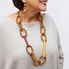 Sylka Brown & Mustard Melissa Necklace