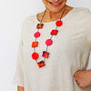 Sylka Red & Pink Chloe Necklace