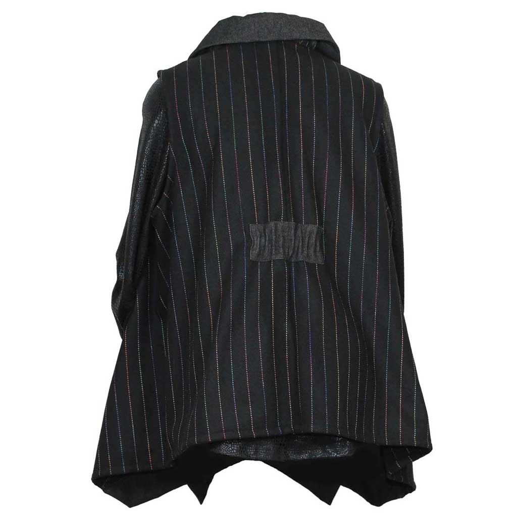 Xiao Swing Stripe Black Vest - Simply Bella