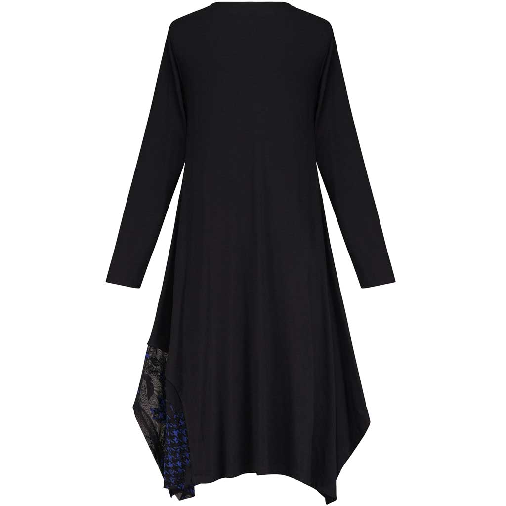 Alembika Black Blue Glam Dress