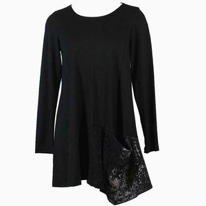 Alembika Black Drama Tunic