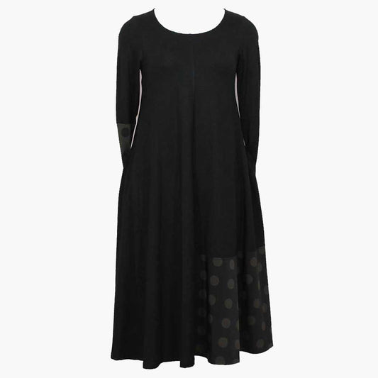 Alembika Line Black Brown Dress - Simply Bella 