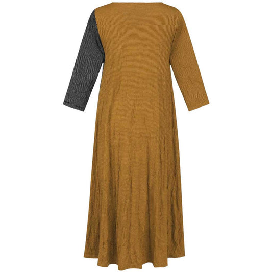 Alembika Marnie Crinkle Mustard Dress