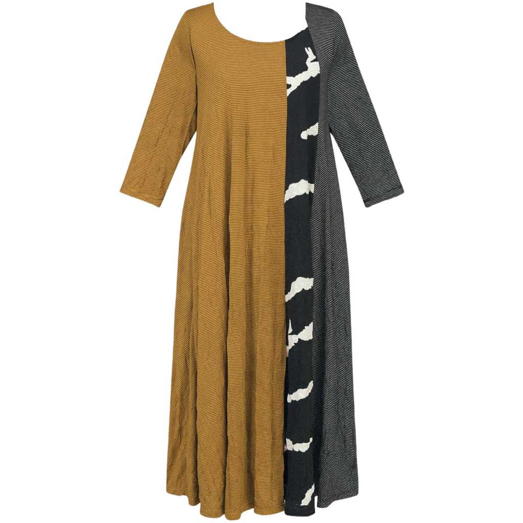 Alembika Marnie Crinkle Mustard Dress