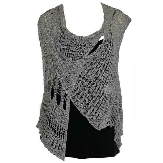 BK Moda Distressed Vest Gray