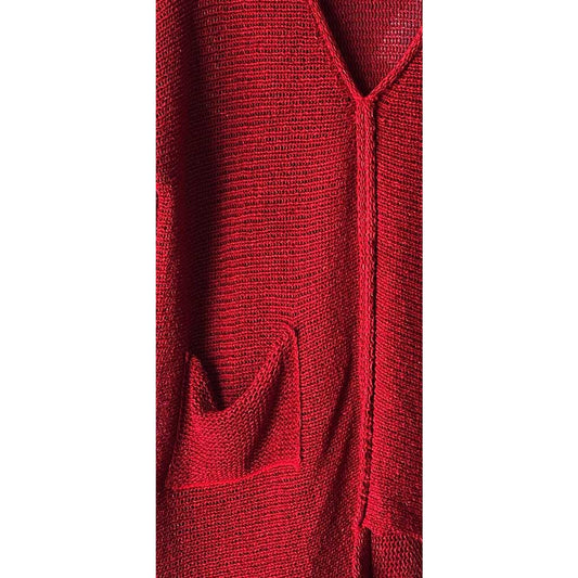 BK Moda V-Neck Sweater Red