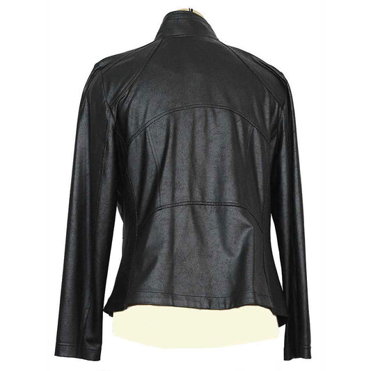 Clara Sunwoo Zip Leather Jacket - Simply Bella