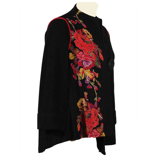 IC Collection Floral Print Jacket - Simply Bella 