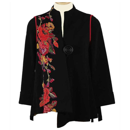 IC Collection Floral Print Jacket - Simply Bella