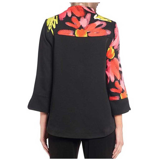 IC Collection Multi Floral Jacket - Simply Bella