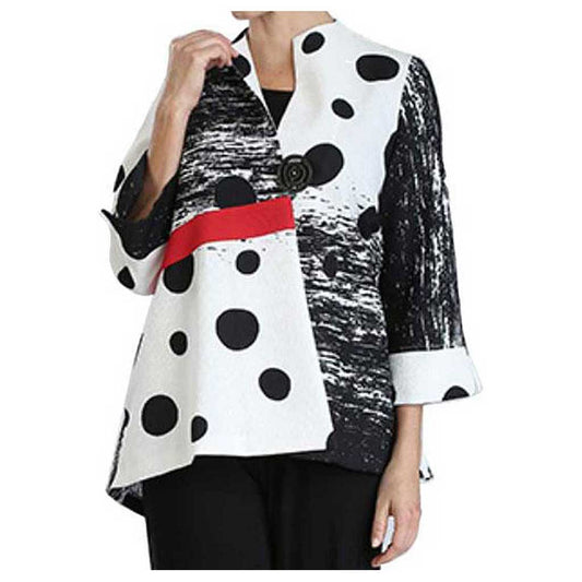 IC Collection Polka Dot Jacket - Simply Bella