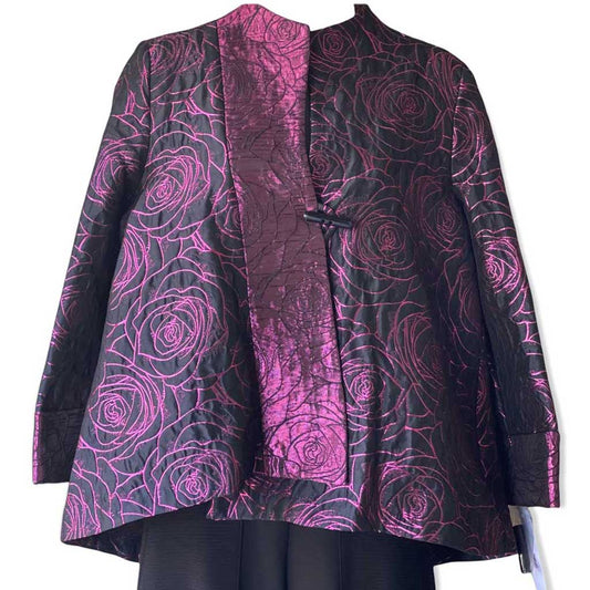 IC Collection Purple Jacquard Jacket