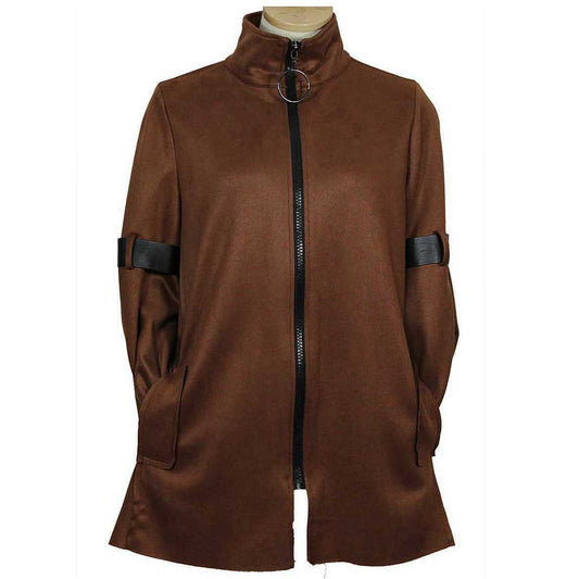 IC Collection Zip Faux Jacket - Simply Bella