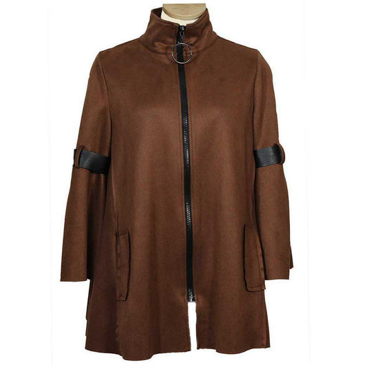 IC Collection Zip Faux Jacket - Simply Bella