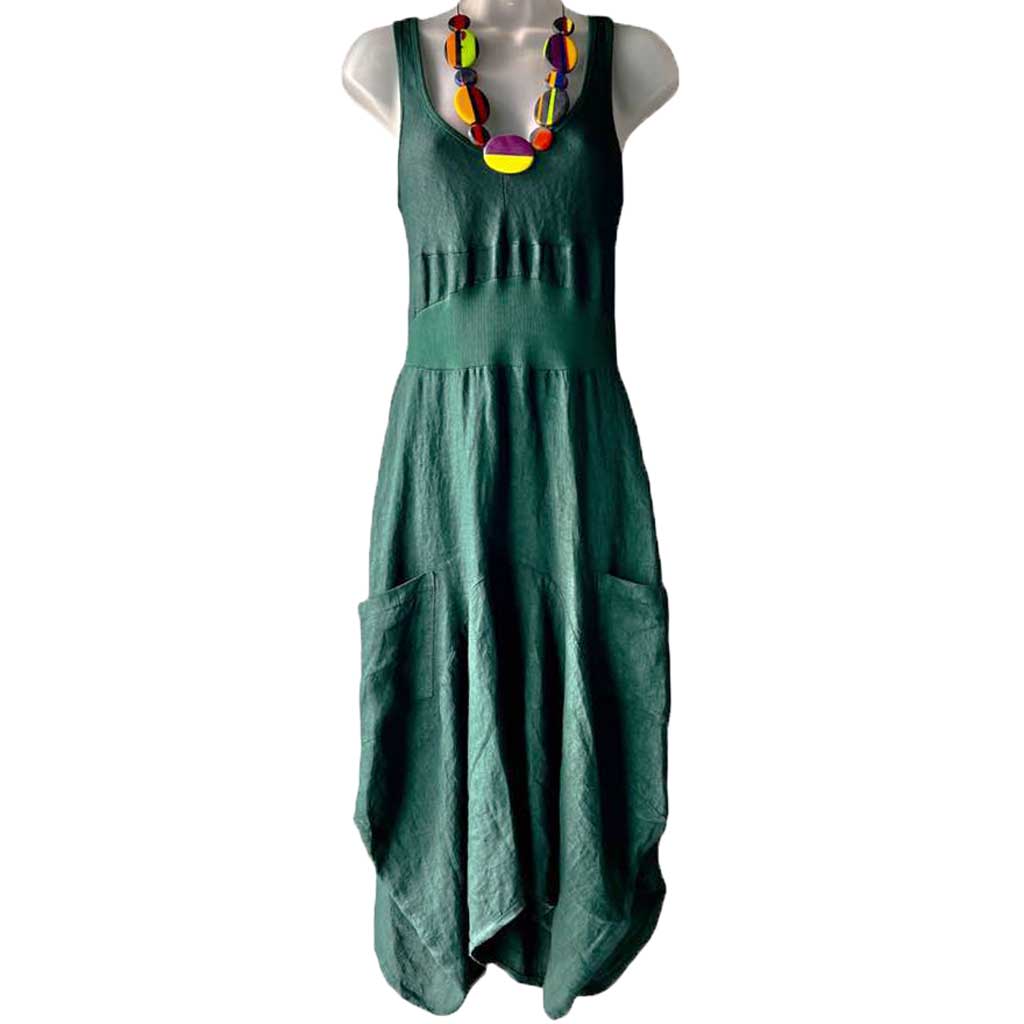 Inizio Magic Emerald Pocket Dress