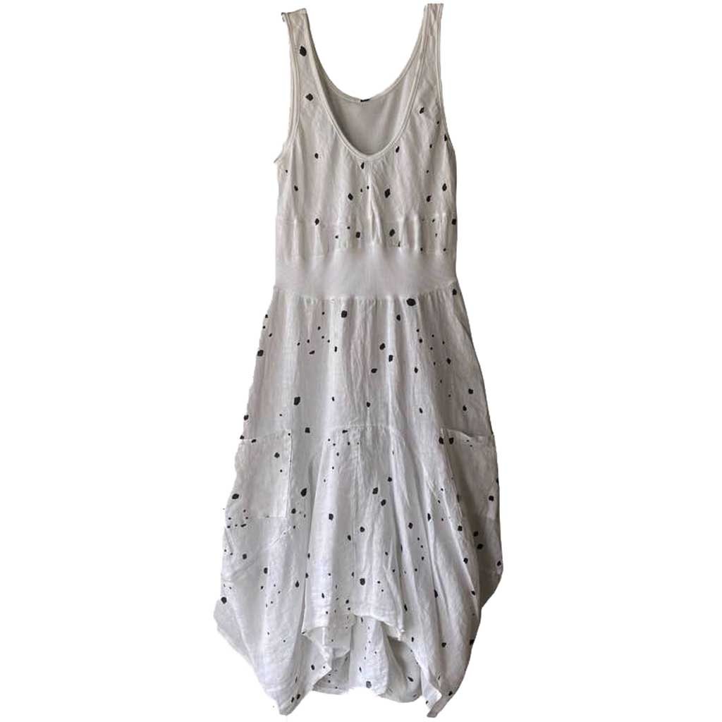 Inizio Magic White 2 Pocket Dress - Simply Bella M 6/8 Inizio Magic White 2 Pocket Dress - Simply Bella M 6/8