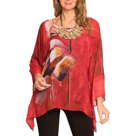 Lior Paris Abstract Print Top