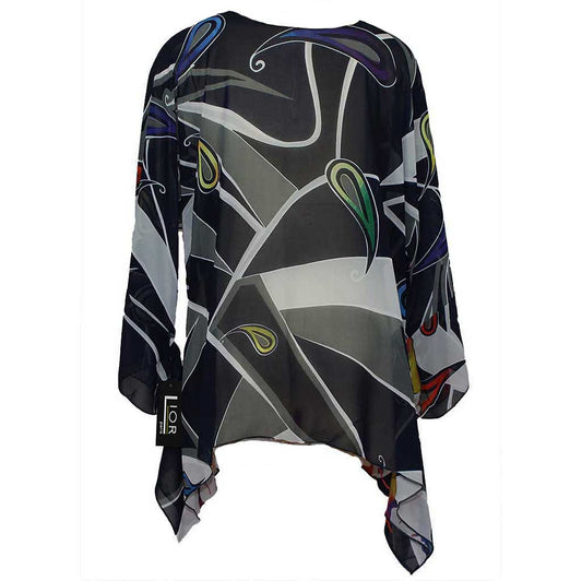 Lior Paris Tunic Multi Black - Simply Bella