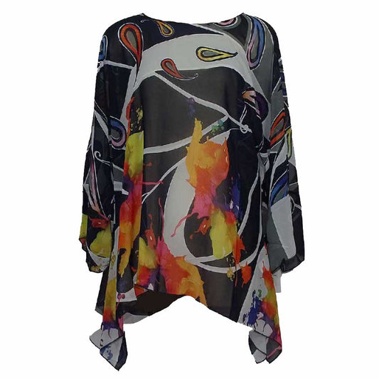 Lior Paris Tunic Multi Black - Simply Bella