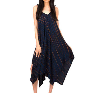 Suzie Blue Blue/Gold Handkerchief Dress Suzie Blue Blue/Gold Handkerchief Dress